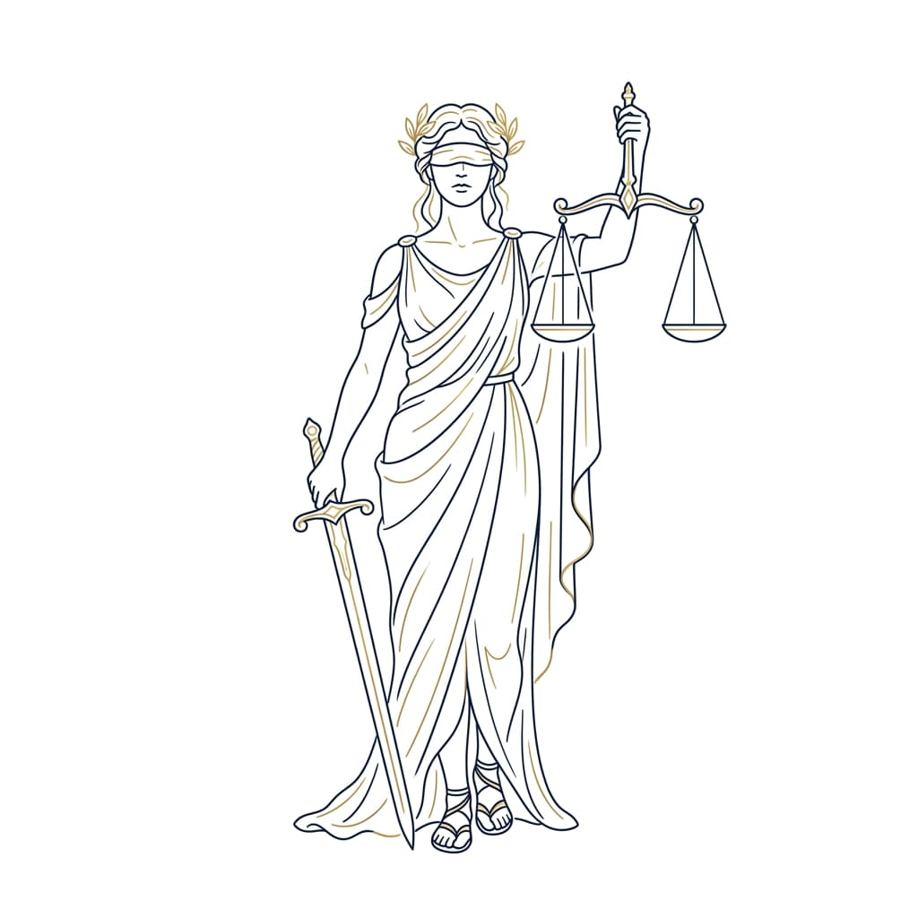Lady Justice Illustration